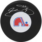 Joe Sakic Autographed Signed Quebec Nordiques Logo Hockey Puck SCHWARTZ