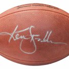 Ken Stabler Oakland Raiders Autographed Signed NFL Leather Football PSA