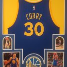 Stephen Curry Autographed Signed Framed Golden State Warriors Adidas Jersey BECKETT