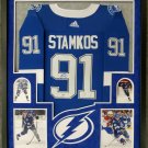 Steve Stamkos Autographed Signed Framed Tampa Bay Lightning Adidas Jersey FANATICS