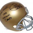 Raghib Rocket Ismail Autographed Signed Notre Dame FS Helmet PROVA