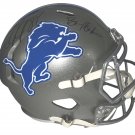 Barry Sanders & Calvin Johnson Autographed Signed Detroit Lions Helmet JSA