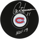 Guy Carbonneau Autographed Signed Montreal Canadiens Logo Hockey Puck SCHWARTZ