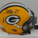 Jordy Nelson Autographed Signed Green Bay Packers Mini Helmet JSA