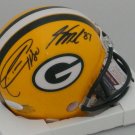 Donald Driver & Jordy Nelson Autographed Signed Green Bay Packers Mini Helmet JSA