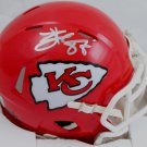 Travis Kelce Signed Autographed Kansas City Chiefs Mini Helmet BECKETT