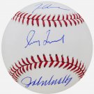 Maddux Glavine & Smoltz Autographed Signed Official Baseball SCHWARTZ