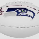 Steve Largent & Jim Zorn Autographed Signed Seattle Seahawks Logo Football COA