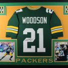 Charles Woodson Autographed Signed Framed Green Bay Packers Jersey FANATICS