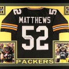 Clay Matthews Signed Autographed Framed Green Bay Packers Jersey RADTKE