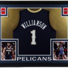 Zion Williamson Autographed Signed Framed New Orleans Pelicans Nike Jersey FANATICS