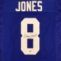 Daniel Jones Autographed Signed New York Giants Blue Jersey BECKETT