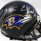 Ray Lewis & Ed Reed Autographed Signed Baltimore Ravens Mini Helmet BECKETT