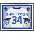 Mats Sundin Autographed Signed Framed Toronto Maple Leafs Jersey JSA