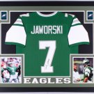Ron Jaworski Signed Autographed Framed Philadelphia Eagles Jersey JSA