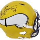 Chuck Foreman Autographed Signed Minnesota Vikings FS Flash Helmet SCHWARTZ