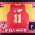 Trae Young Autographed Signed Framed Atlanta Hawks Jersey BECKETT