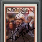 Ken Stabler New Orleans Saints Autographed Signed 1983 Topps Card PSA