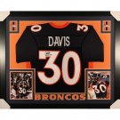 Terrell Davis Autographed Signed Framed Denver Broncos Jersey Helmet JSA