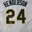 Rickey Henderson Autographed Signed Oakland A's Jersey BECKETT