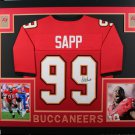 Simeon Rice Signed Autographed Framed Tampa Bay Buccaneers Jersey BECKETT