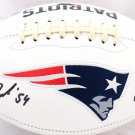 Tedy Bruschi Autographed Signed New England Patriots Logo Football BECKETT