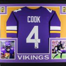 Dalvin Cook Autographed Signed Framed Minnesota Vikings Jersey BECKETT