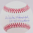 Willie Randolph Yankees Signed Autographed MLB Baseball BECKETT