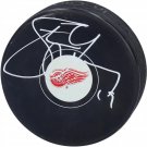 Steve Yzerman Autographed Signed Detroit Red Wings Logo Hockey Puck AJ COA