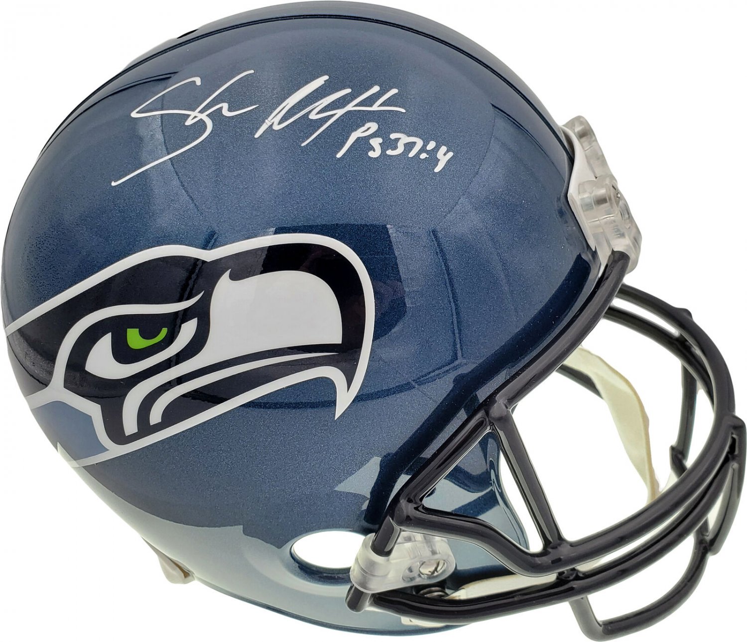 Shaun Alexander Signed Autographed Seattle Seahawks FS Helmet BECKETT