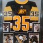 Tristan Jarry Autographed Signed Framed Pittsburgh Adidas Penguins Jersey FANATICS