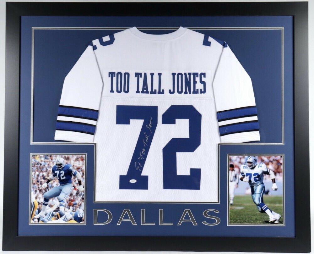 Charles Haley Autographed Signed Framed Dallas Cowboys Jersey JSA