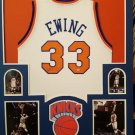 Patrick Ewing Autographed Signed Framed New York Knicks Jersey STEINER