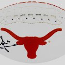 Vince Young Autographed Signed Texas Longhorns Logo Football COA