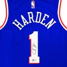 James Harden Autographed Signed Philadelphia 76ers Jersey BECKETT