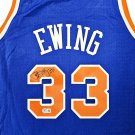 Patrick Ewing Autographed Signed New York Knicks M&N Jersey BECKETT