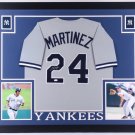 Tino Martinez Autographed Signed New York Yankees Framed Jersey PSA