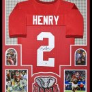 Derrick Henry Signed Autographed Framed Alabama Crimson Tide Jersey JSA