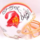 Warren Sapp & Derrick Brooks Signed Autographed Tampa Bay Buccaneers Mini Helmet BECKETT