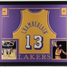Wilt Chamberlain Framed Los Angeles Lakers Jersey