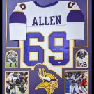 Jared Allen Autographed Signed Framed Minnesota Vikings Jersey BECKETT