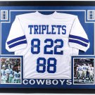 Aikman Smith Irvin Autographed Signed Framed Dallas Cowboys Triplets Jersey GTSM COA