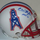 Elvin Bethea Signed Autographed Houston Oilers Mini Helmet JSA COA