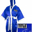 Riddick Bowe Autographed Signed Boxing Robe SCHWARTZ