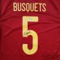 Sergio Busquets Autographed Signed Adidas Spain Soccer Jersey BECKETT