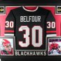 Ed Belfour Autographed Signed Framed Blackhawks Jersey JSA