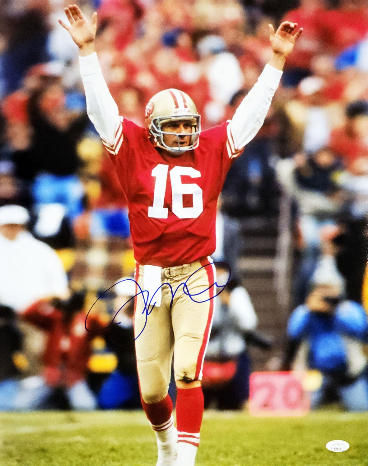 Joe Montana Autographed Signed San Francisco 49ers 16x20 Photo Jsa