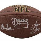 Kelly Reed & Thomas Bills Autographed Signed Football BECKETT