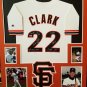 Will Clark Autographed Signed Framed San Francisco Giants Jersey TRISTAR