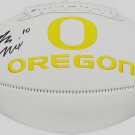 Bo Nix Signed Autographed Oregon Ducks Logo Football BECKETT